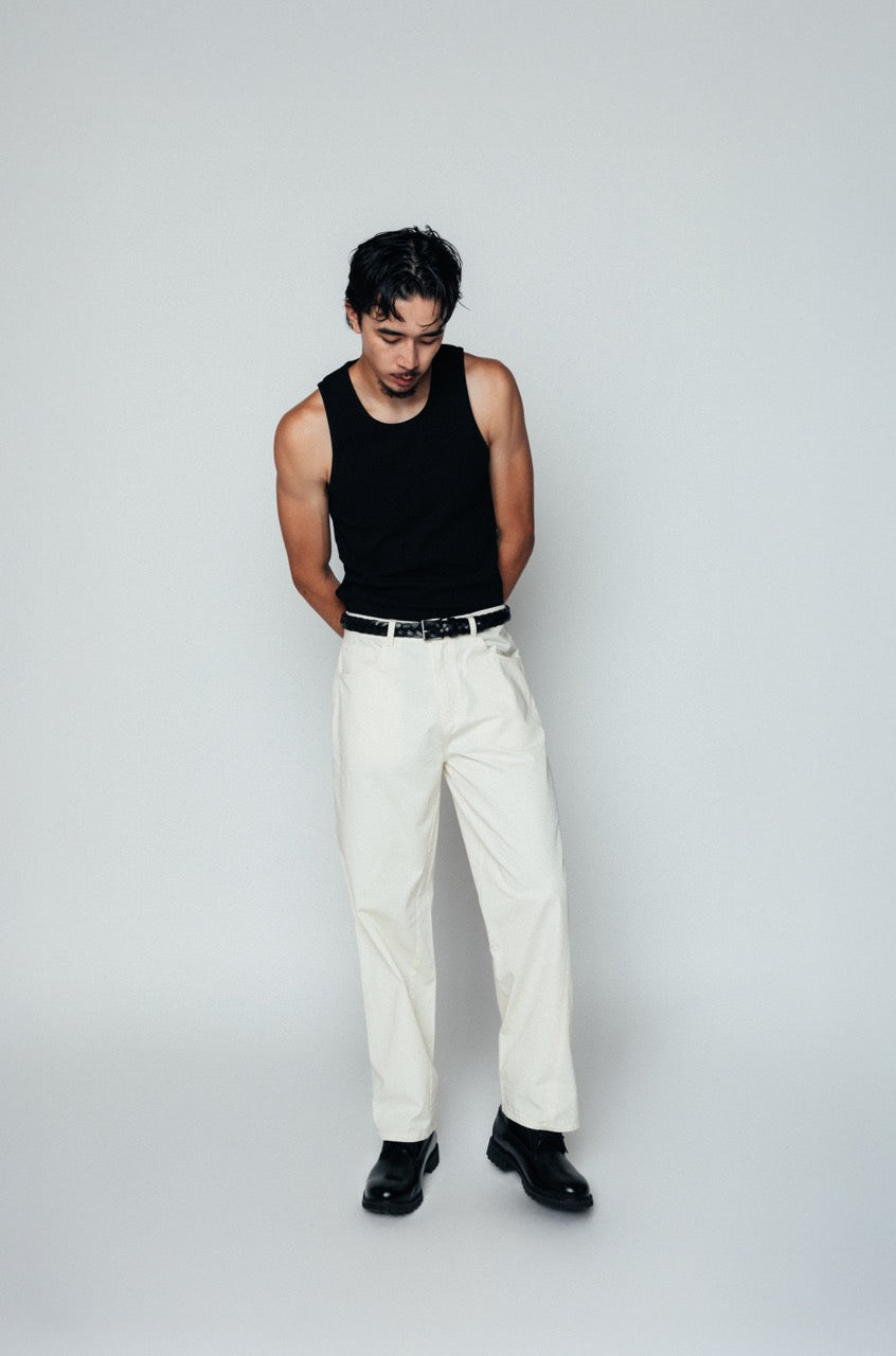 Cotton Ribbed Tank (Black)