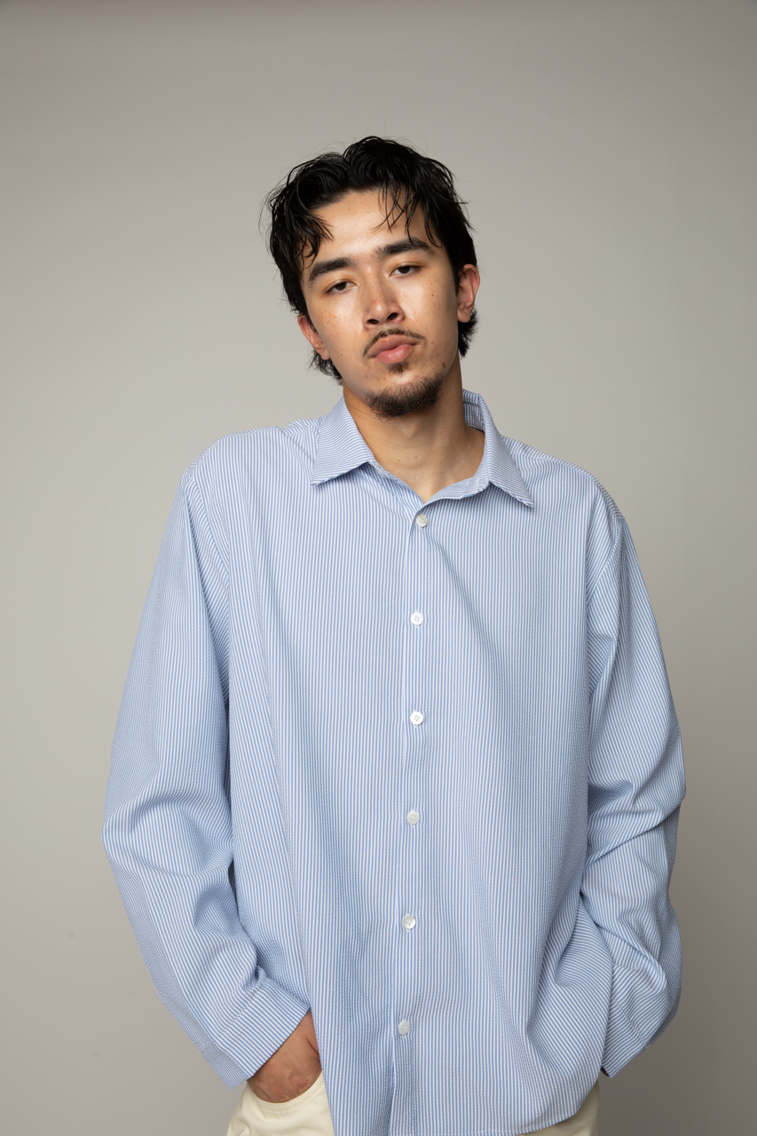 Japanese Seersucker Oxford (Pinstripe)