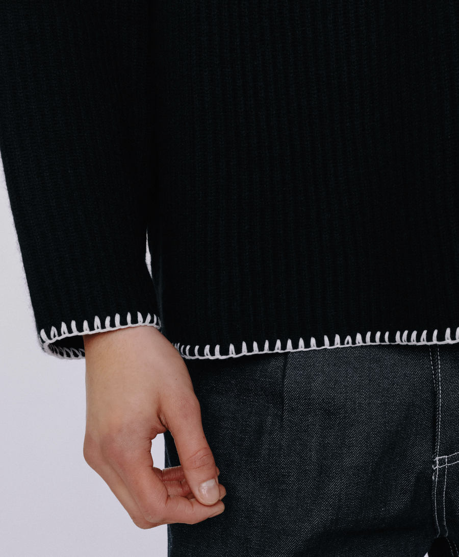Wool Knits w/ Hand-Crafted Blanket Stitching