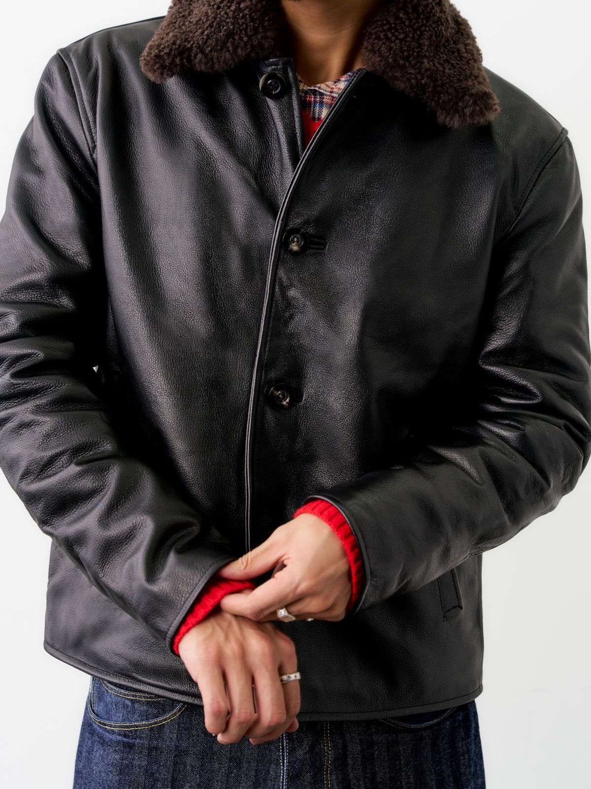Modular Shearling Leather Blouson