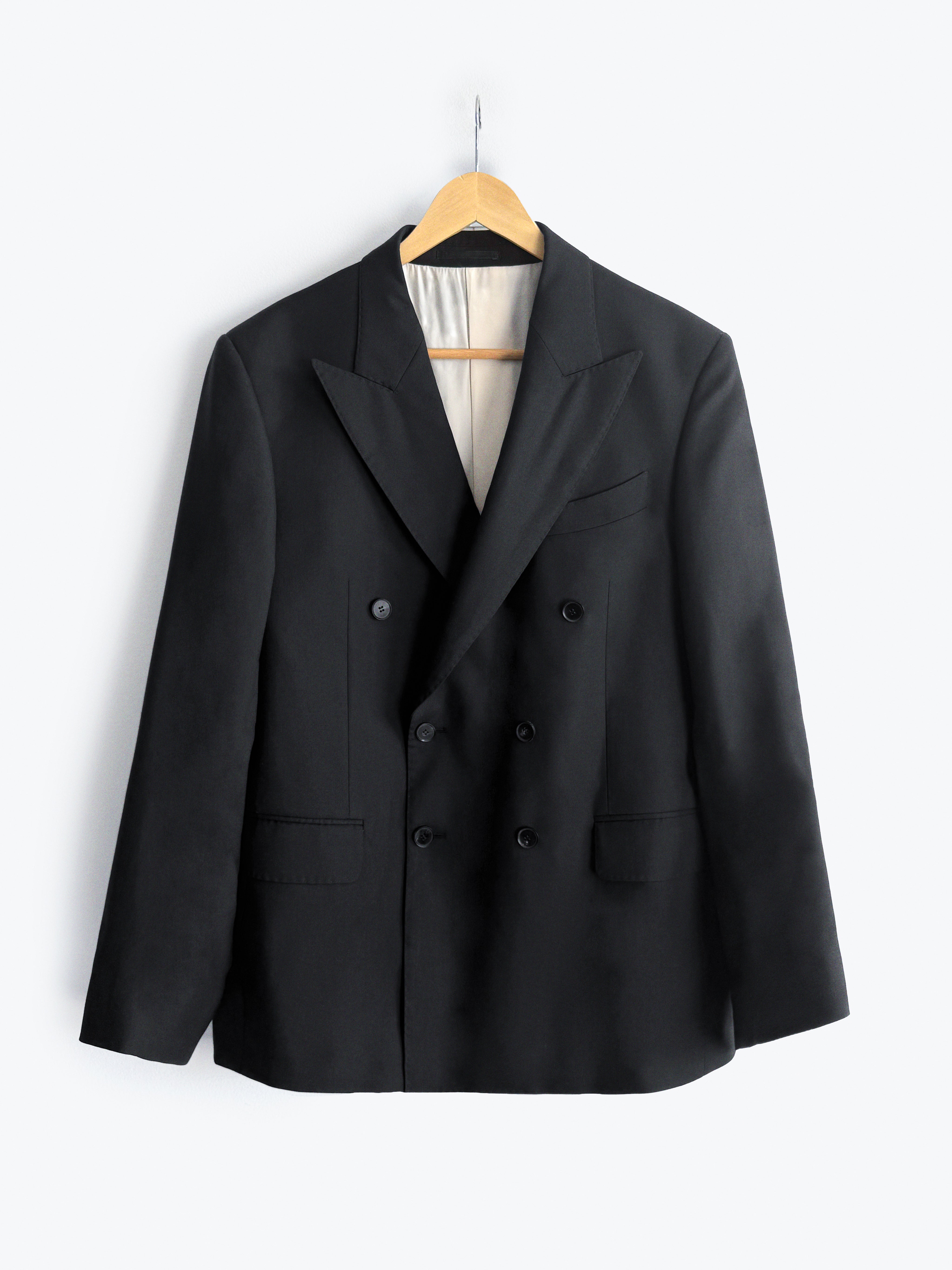 Double-Breasted Wool Jacket (Super 140s)