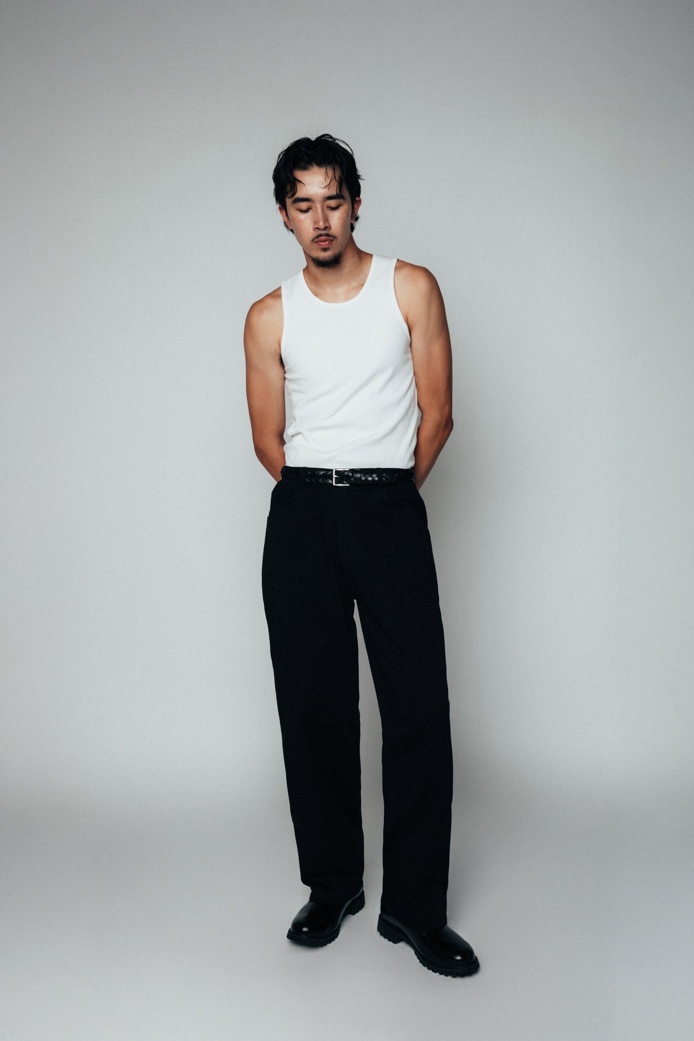 Cotton Ribbed Tank (White)