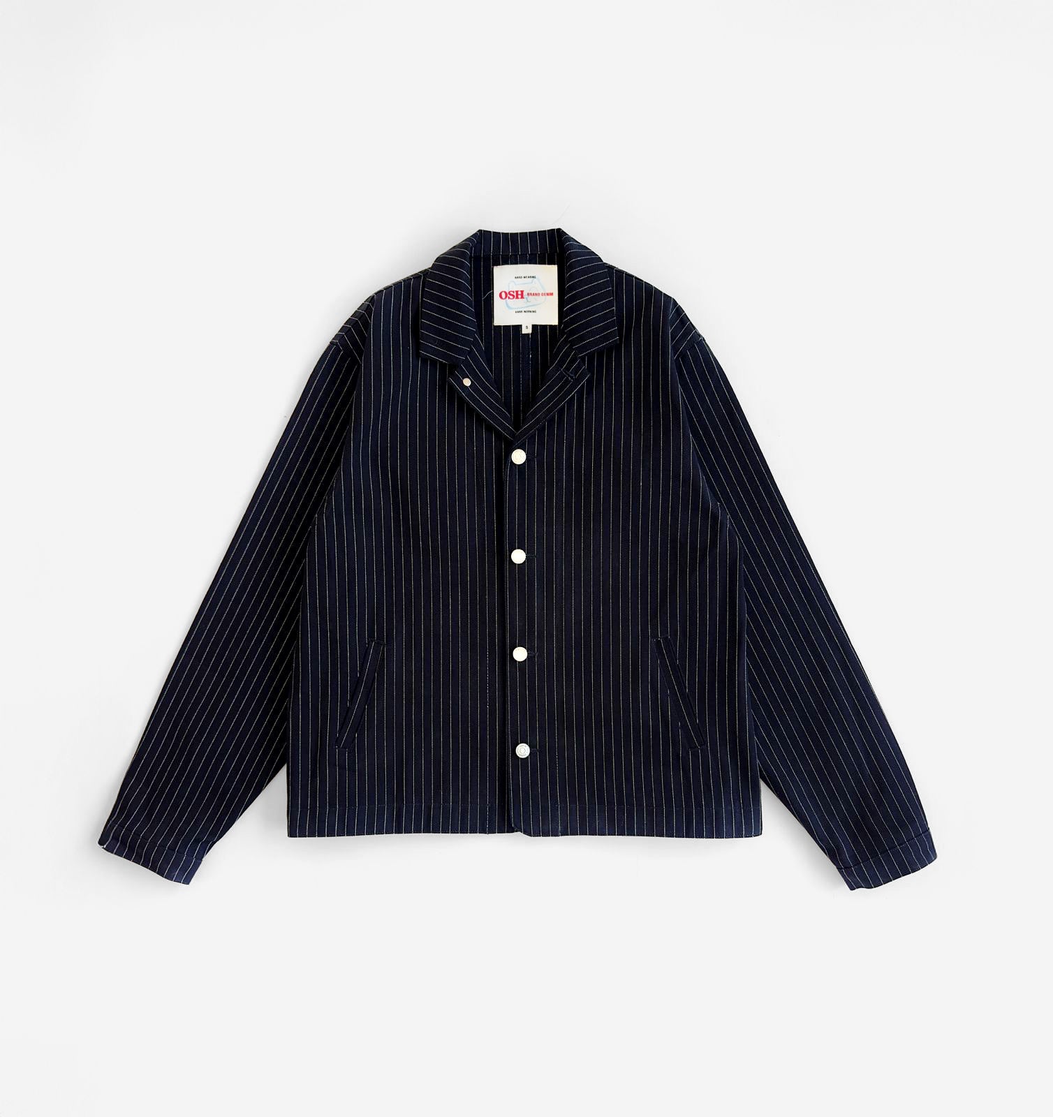 Pinstriped Japanese Denim Jacket