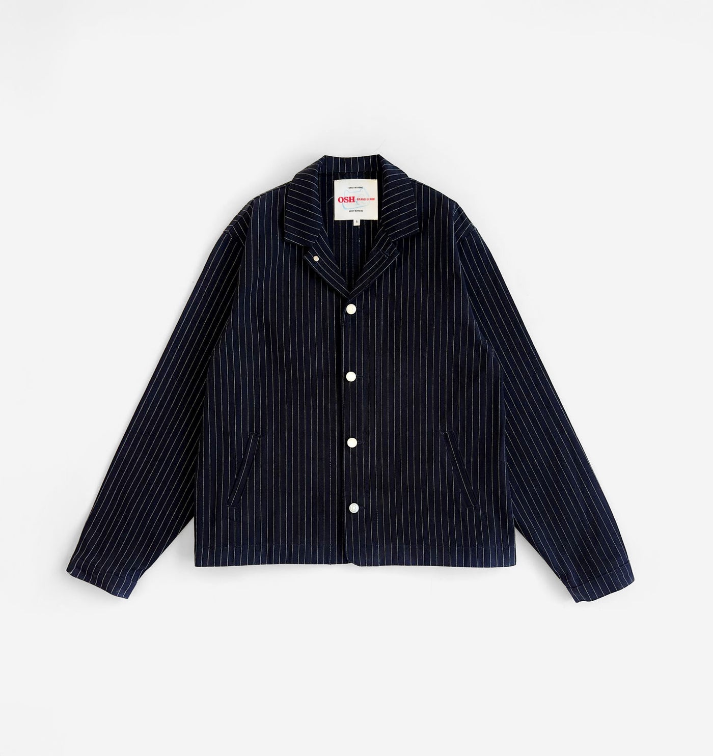 Pinstriped Japanese Denim Jacket