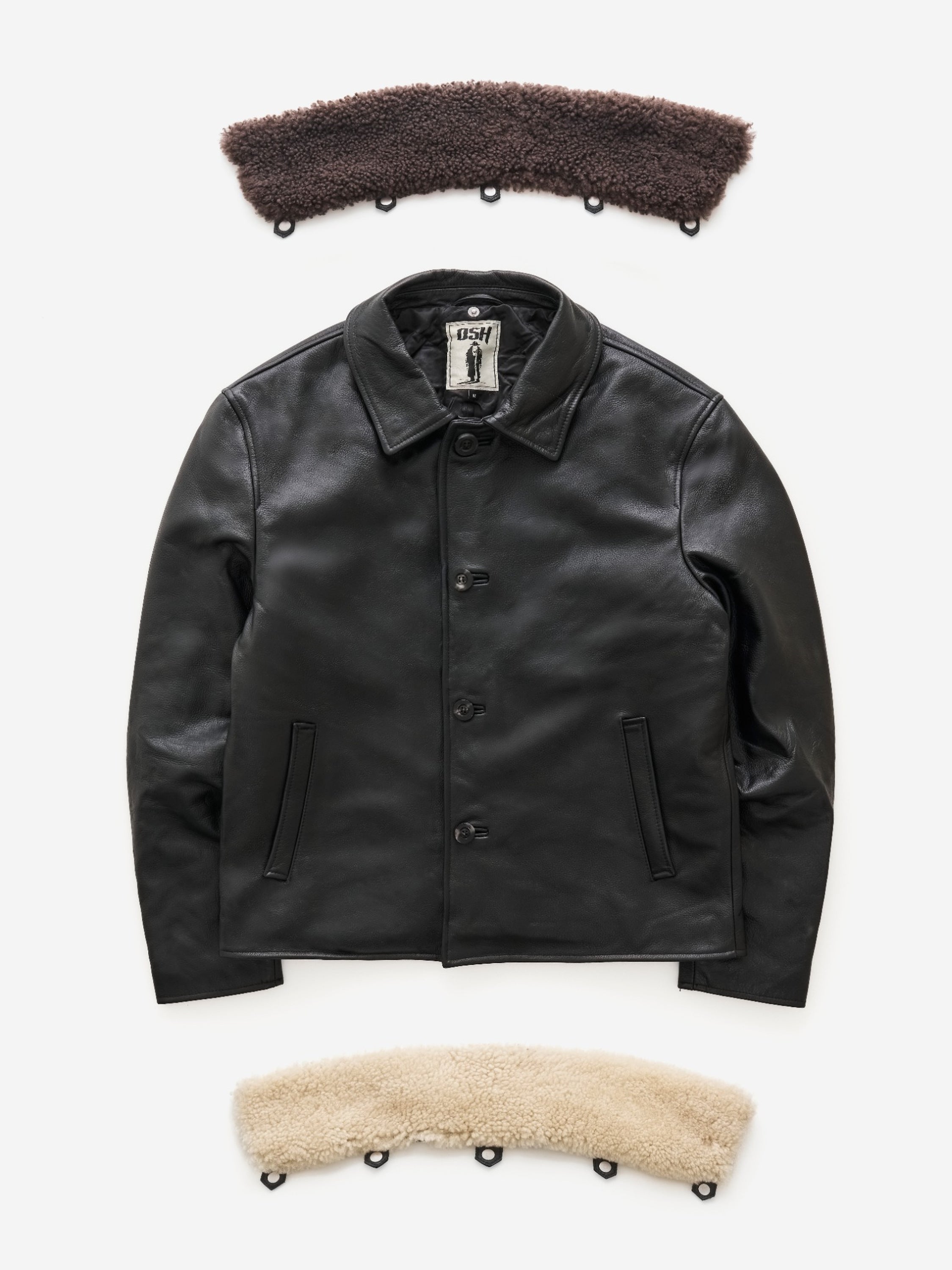 Modular Shearling Leather Blouson