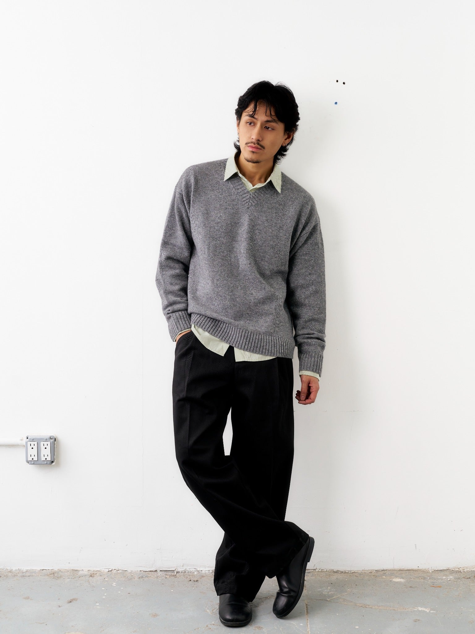 Inverted Pleat Trousers