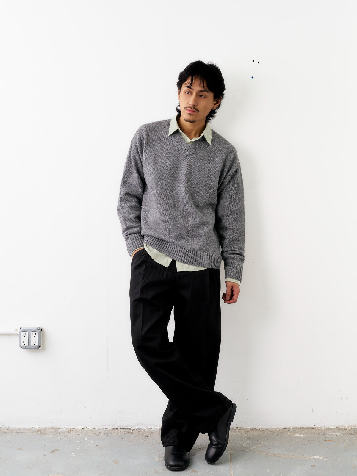 Inverted Pleat Trousers