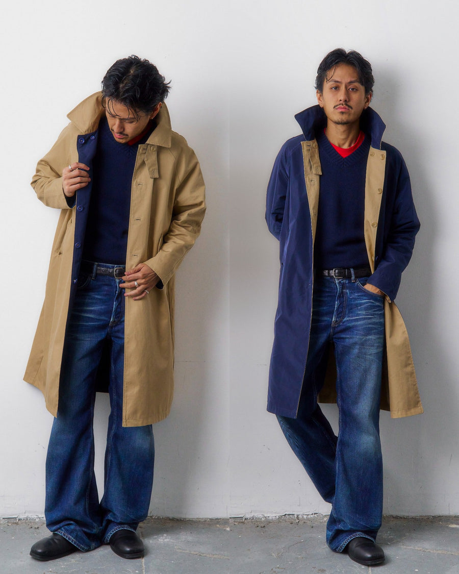 Reversible Balmacaan Coat