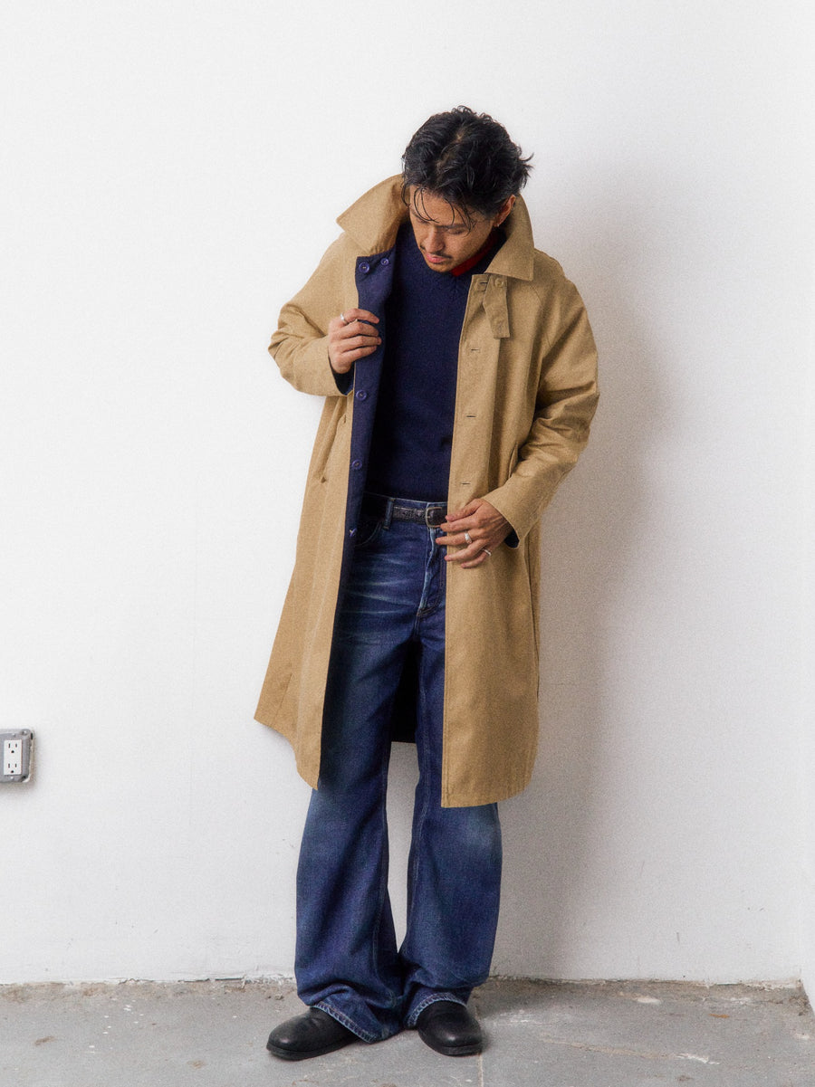 Reversible Balmacaan Coat