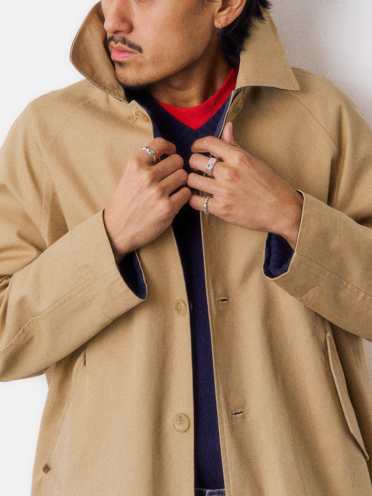 Reversible Balmacaan Coat