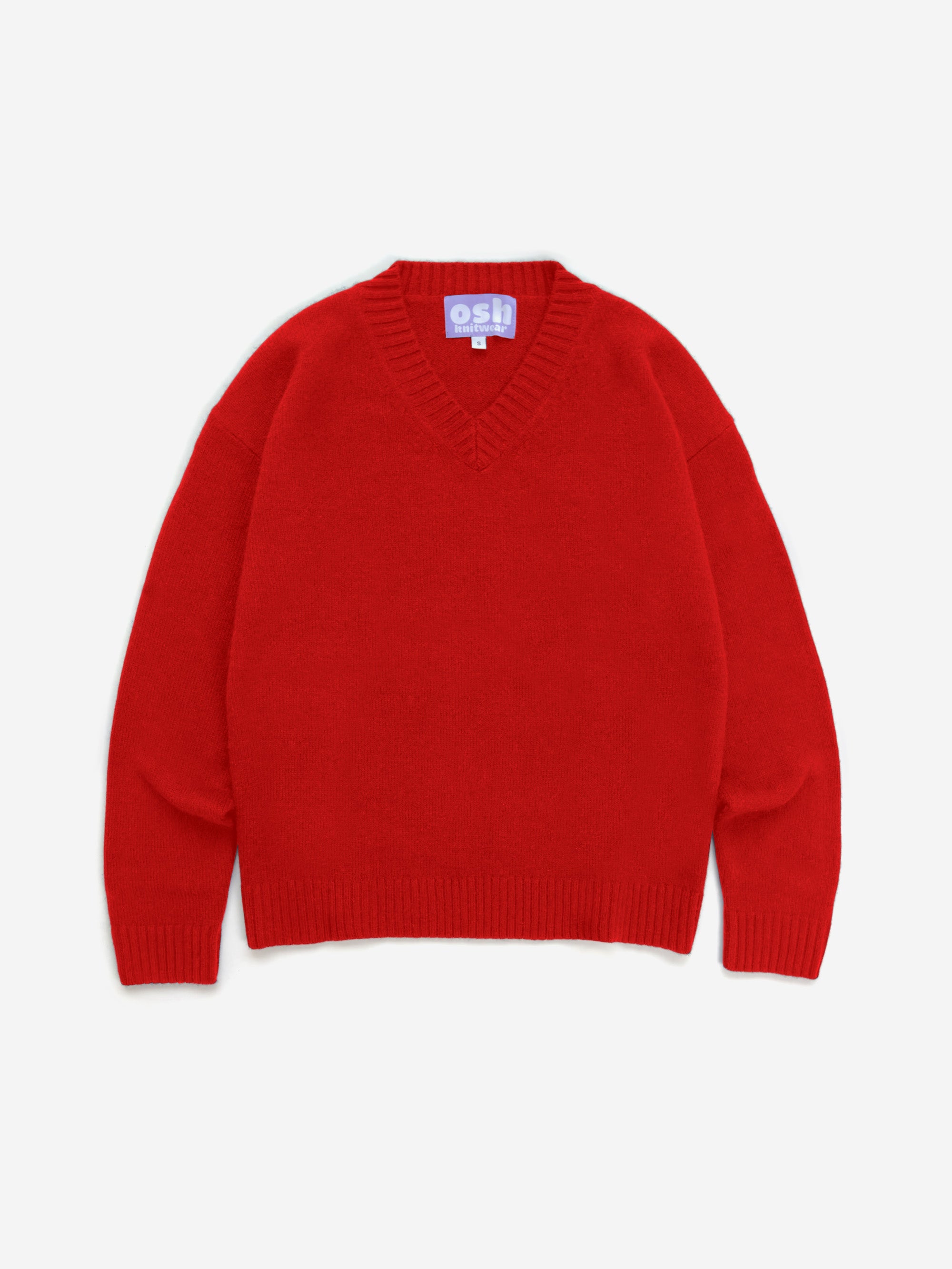 Cashmere Wool Knit Sweater (Red)