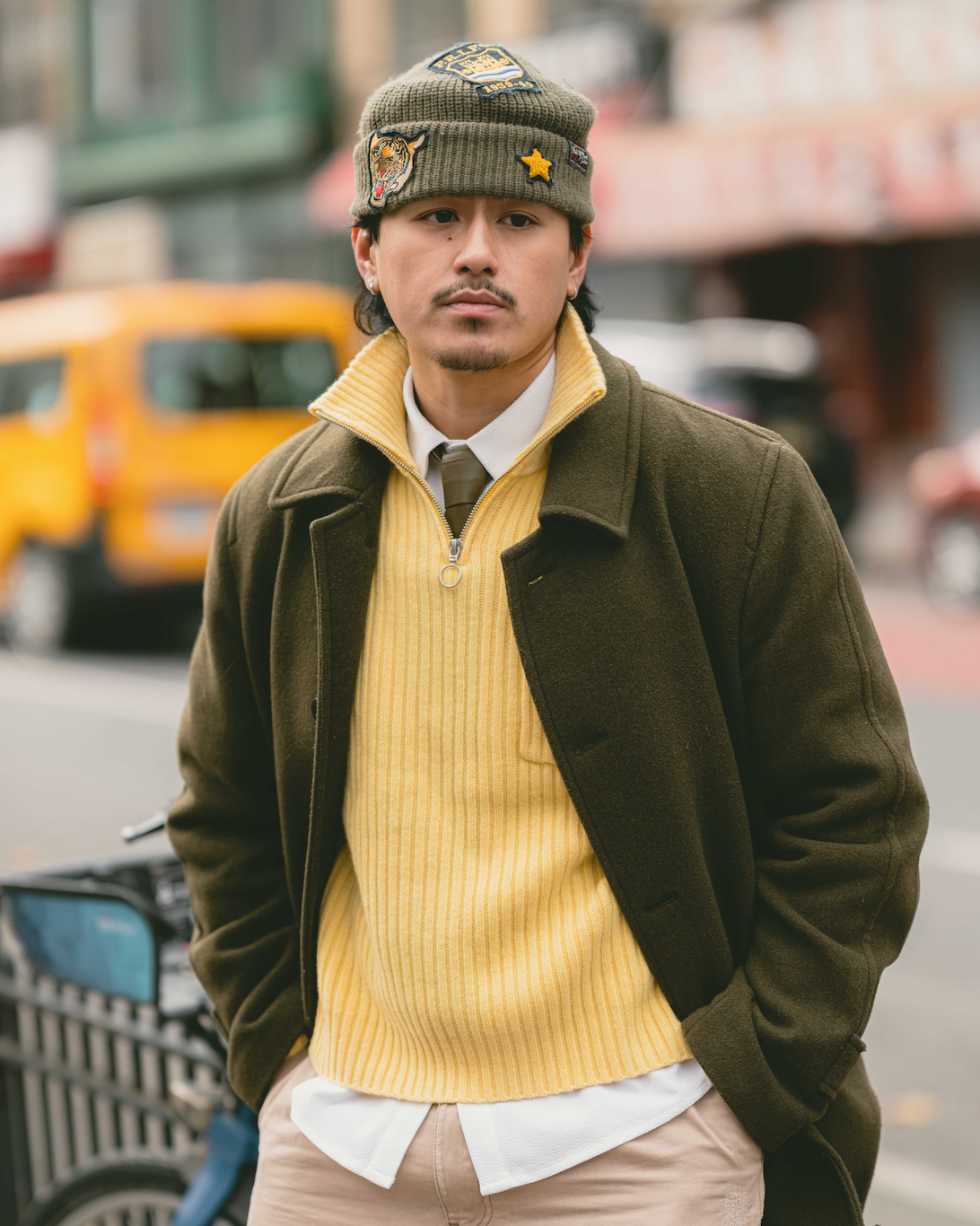 Wool Quarter Zip - Sunflower Yellow