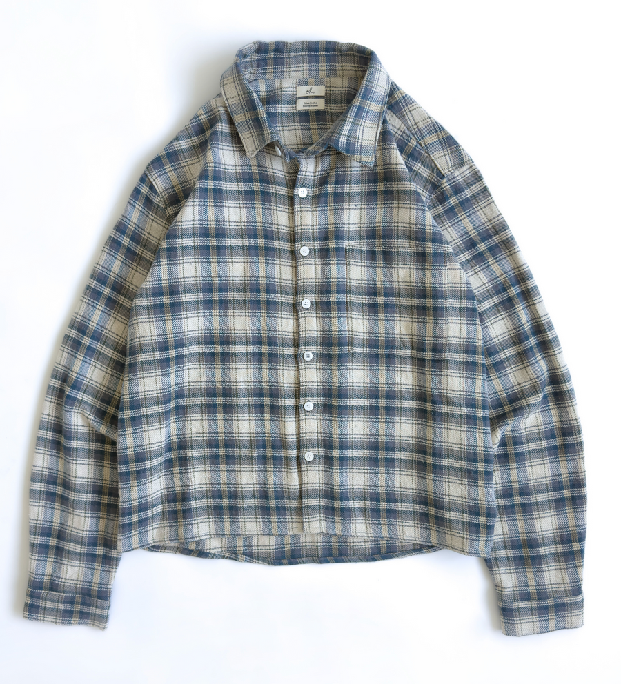 Cotton Silk Checkered Nep