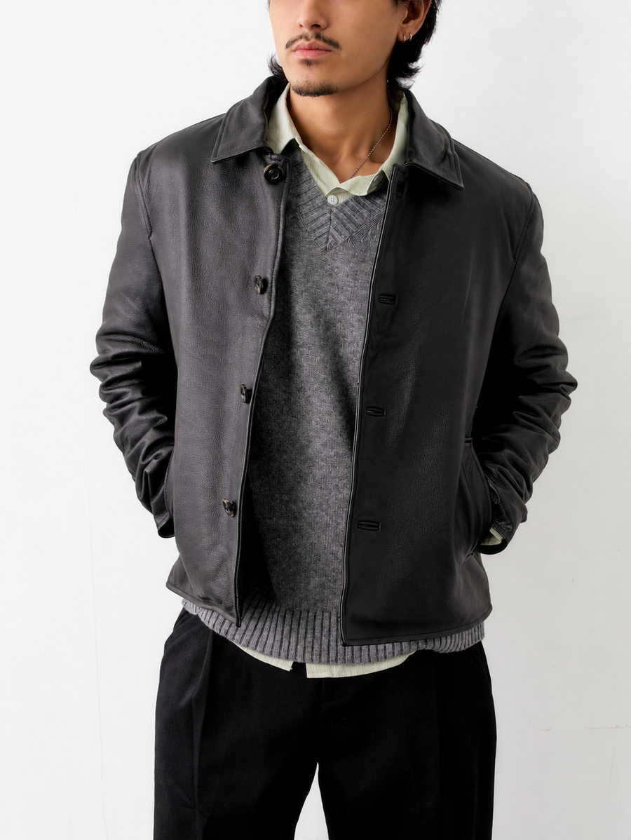 Modular Shearling Leather Blouson