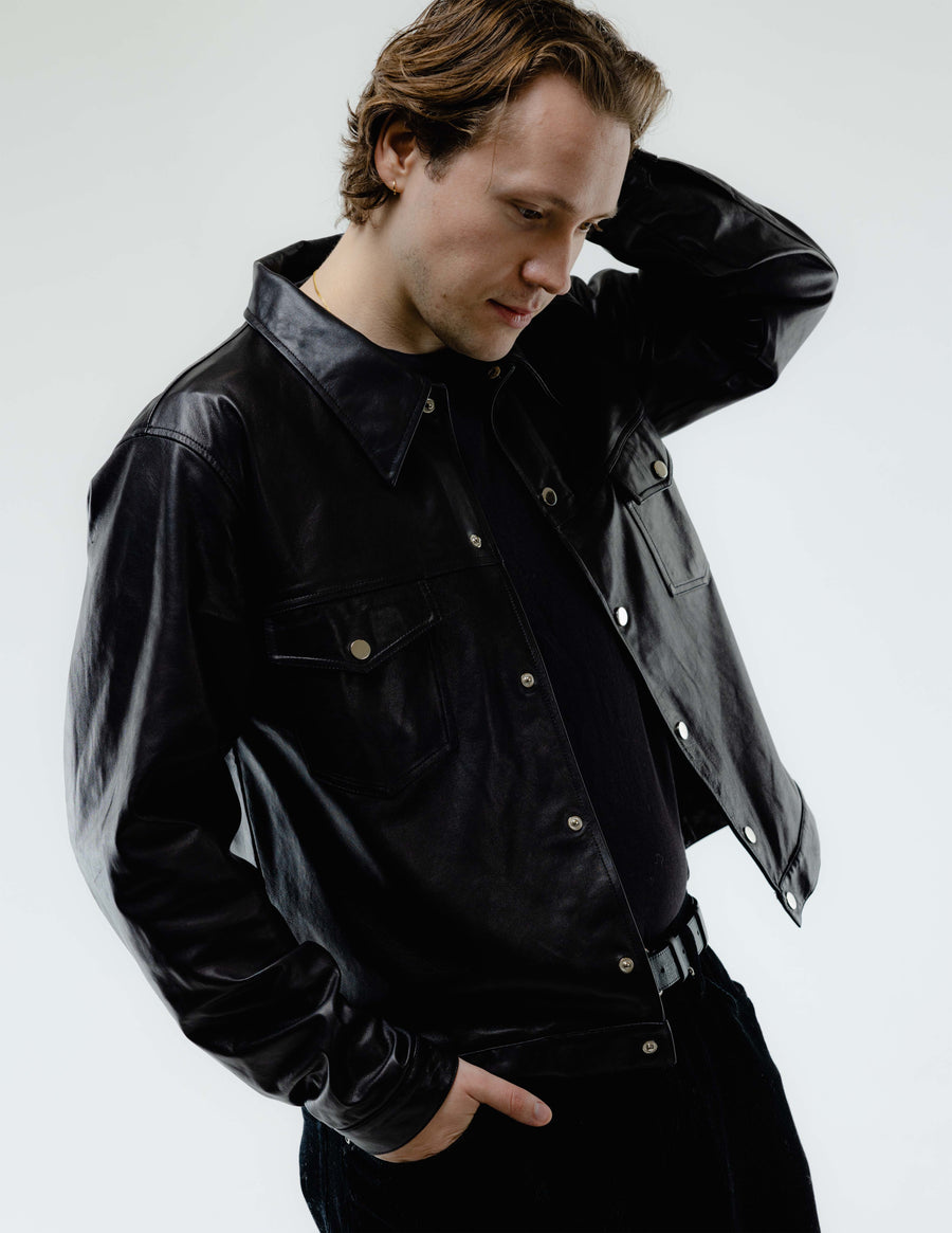Italian Lambskin Trucker Jacket
